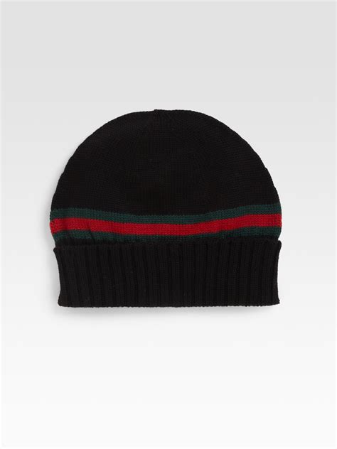 gucci knit hat black|designer fedora hats gucci black.